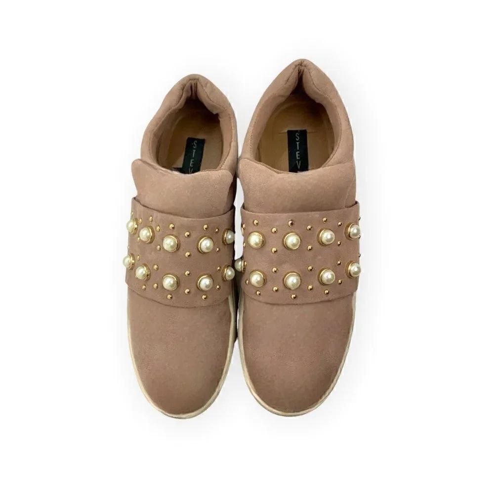 Steven by Steve Madden Slip On Blush Suede Flats